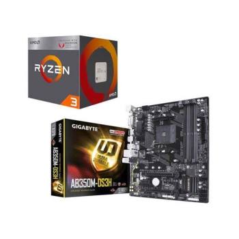 AMD 라이젠3 2200G + 기가바이트 AB350M-DS3H 메인보드 $139.99